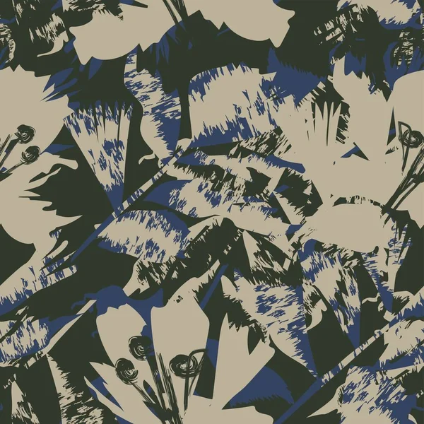 Moda tekstil, grafik, arka plan ve el sanatları için kusursuz desenli fırça darbeleri