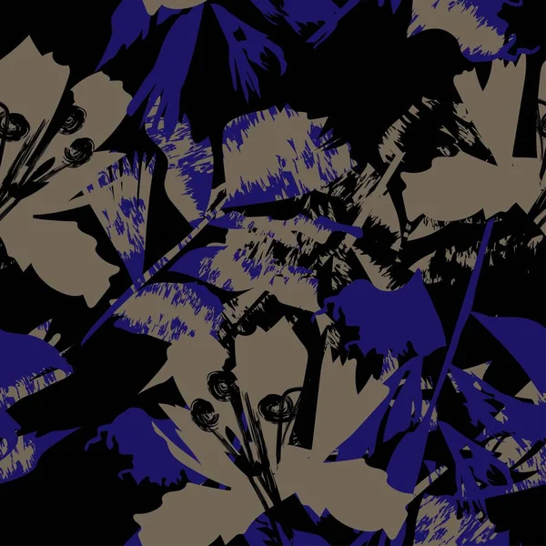 Moda tekstil, grafik, arka plan ve el sanatları için kusursuz desenli fırça darbeleri