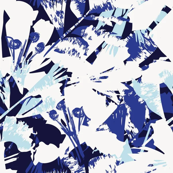 Moda tekstil, grafik, arka plan ve el sanatları için kusursuz desenli fırça darbeleri