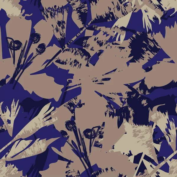 Moda tekstil, grafik, arka plan ve el sanatları için kusursuz desenli fırça darbeleri