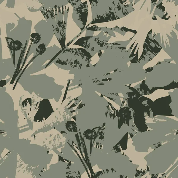 Moda tekstil, grafik, arka plan ve el sanatları için kusursuz desenli fırça darbeleri