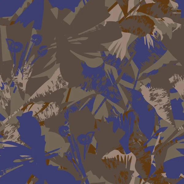 Moda tekstil, grafik, arka plan ve el sanatları için kusursuz desenli fırça darbeleri