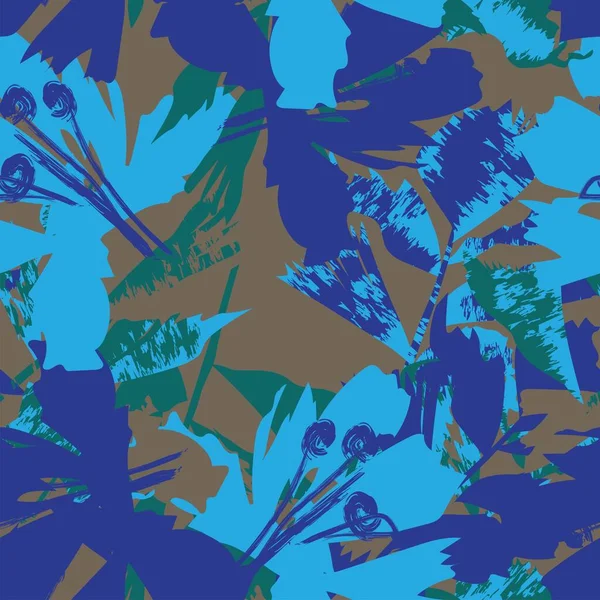 Moda tekstil, grafik, arka plan ve el sanatları için kusursuz desenli fırça darbeleri