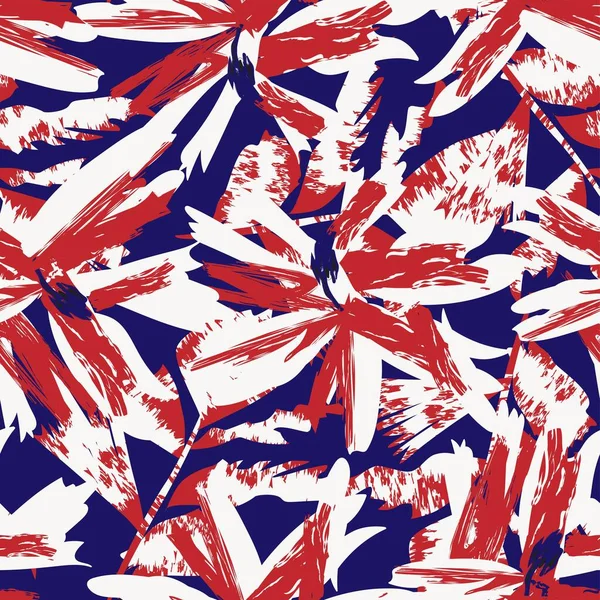 Moda tekstil, grafik, arka plan ve el sanatları için kusursuz desenli fırça darbeleri