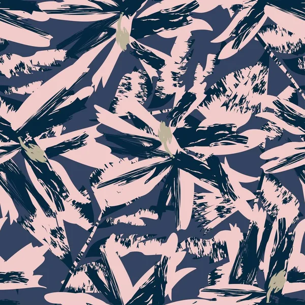 Moda tekstil, grafik, arka plan ve el sanatları için kusursuz desenli fırça darbeleri