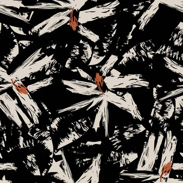 Moda tekstil, grafik, arka plan ve el sanatları için kusursuz desenli fırça darbeleri