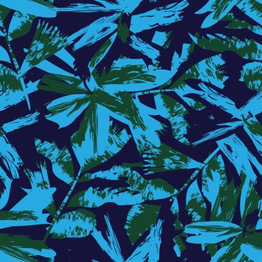 Moda tekstil, grafik, arka plan ve el sanatları için kusursuz desenli fırça darbeleri