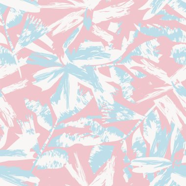 Moda tekstil, grafik, arka plan ve el sanatları için kusursuz desenli fırça darbeleri