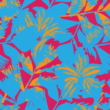 Moda tekstil, grafik, arka plan ve el sanatları için kusursuz desenli fırça darbeleri