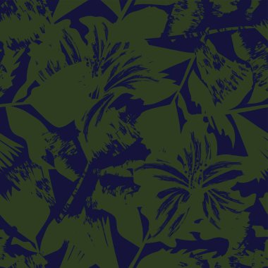 Moda tekstil, grafik, arka plan ve el sanatları için kusursuz desenli fırça darbeleri