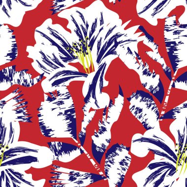 Moda tekstil, grafik, arka plan ve el sanatları için kusursuz desenli fırça darbeleri