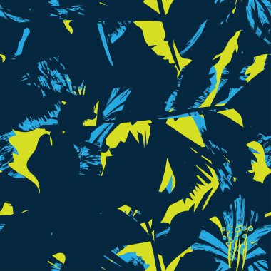 Moda tekstil, grafik, arka plan ve el sanatları için kusursuz desenli fırça darbeleri