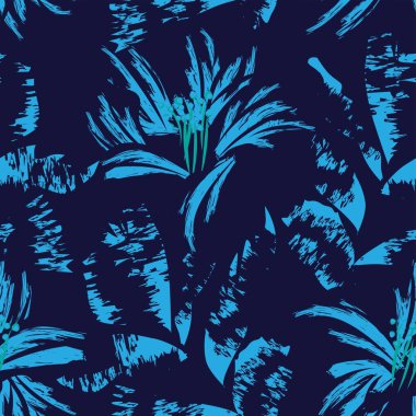 Moda tekstil, grafik, arka plan ve el sanatları için kusursuz desenli fırça darbeleri