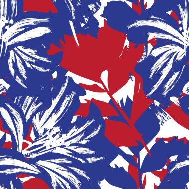 Moda tekstil, grafik, arka plan ve el sanatları için kusursuz desenli fırça darbeleri