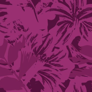 Moda tekstil, grafik, arka plan ve el sanatları için kusursuz desenli fırça darbeleri