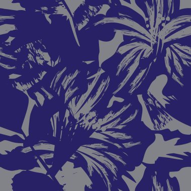 Moda tekstil, grafik, arka plan ve el sanatları için kusursuz desenli fırça darbeleri