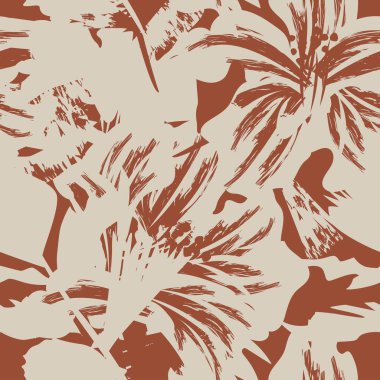 Moda tekstil, grafik, arka plan ve el sanatları için kusursuz desenli fırça darbeleri