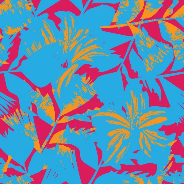 Moda tekstil, grafik, arka plan ve el sanatları için kusursuz desenli fırça darbeleri