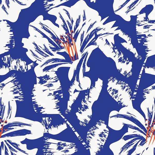 Moda tekstil, grafik, arka plan ve el sanatları için kusursuz desenli fırça darbeleri