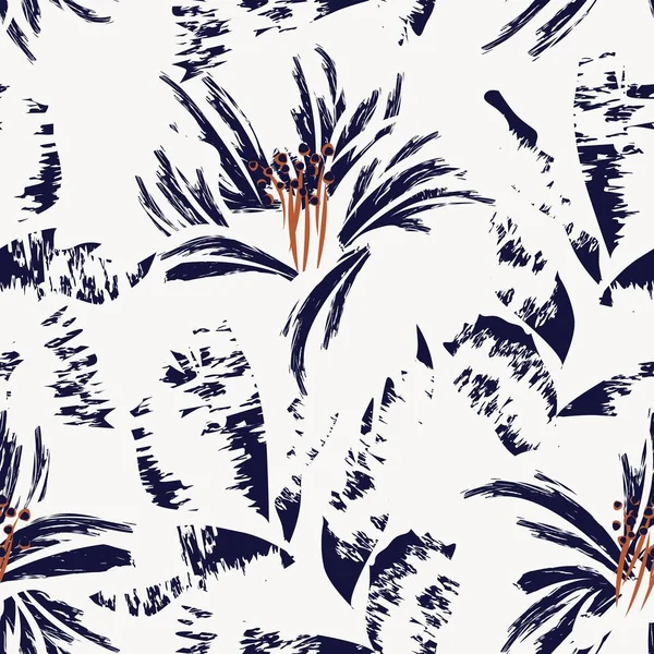 Moda tekstil, grafik, arka plan ve el sanatları için kusursuz desenli fırça darbeleri