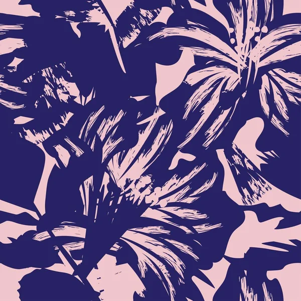 Moda tekstil, grafik, arka plan ve el sanatları için kusursuz desenli fırça darbeleri