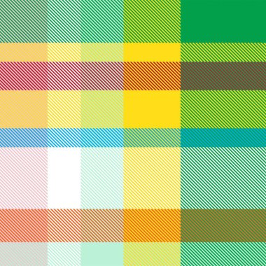 İki katmanlı (üst / alt) özel ekose tasarım şablonu. Bir katmanı diğerini düzenlemek için kilitle, ya da ikisini birden kilidi açarak düzenle