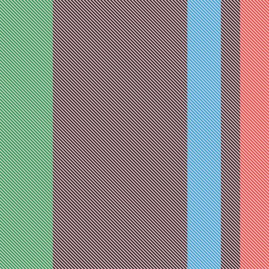 Özelleştirilebilir dikey çizgili desen iki katmanlı (üst / alt). Bir katmanı diğerini düzenlemek için kilitle, ya da ikisini birden kilidi açarak düzenle. Ekose desen de oluşturulabilir