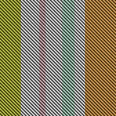 Özelleştirilebilir dikey çizgili desen iki katmanlı (üst / alt). Bir katmanı diğerini düzenlemek için kilitle, ya da ikisini birden kilidi açarak düzenle. Ekose desen de oluşturulabilir