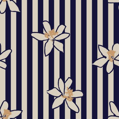 Moda tekstil ve grafikleri için çiçek desenli kusursuz desen tasarımı