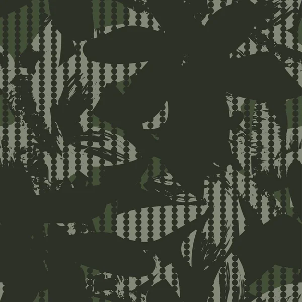 Floral Striped Seamless Pattern Design Fashion Textiles Graphics — Stockvektor