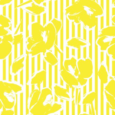 Moda tekstil ve grafikleri için çiçek desenli kusursuz desen tasarımı