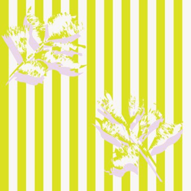 Moda tekstil ve grafikleri için yapraksız desen tasarımı