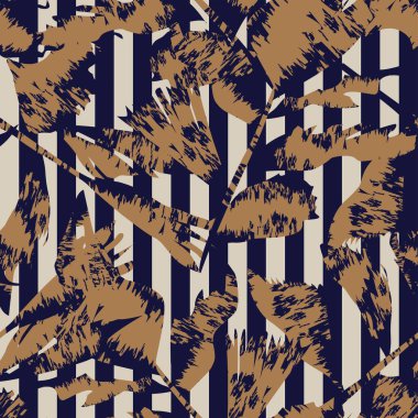 Moda tekstil ve grafikleri için yapraksız desen tasarımı