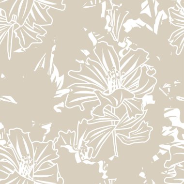 Moda tekstil, grafik, arka plan ve el sanatları için kusursuz desenli fırça darbeleri