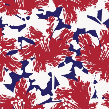 Moda tekstil, grafik, arka plan ve el sanatları için kusursuz desenli fırça darbeleri