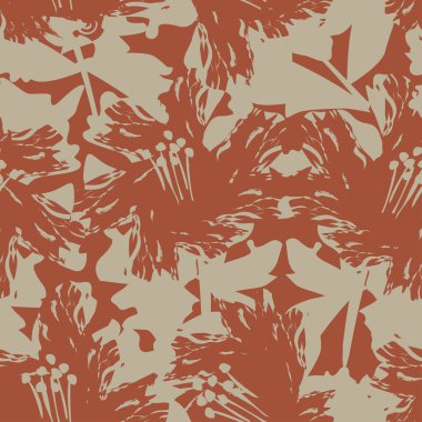 Moda tekstil, grafik, arka plan ve el sanatları için kusursuz desenli fırça darbeleri