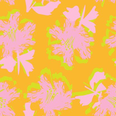 Moda tekstil, grafik, arka plan ve el sanatları için kusursuz desenli fırça darbeleri