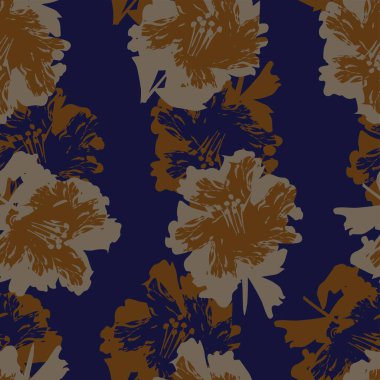 Moda tekstil, grafik, arka plan ve el sanatları için kusursuz desenli fırça darbeleri