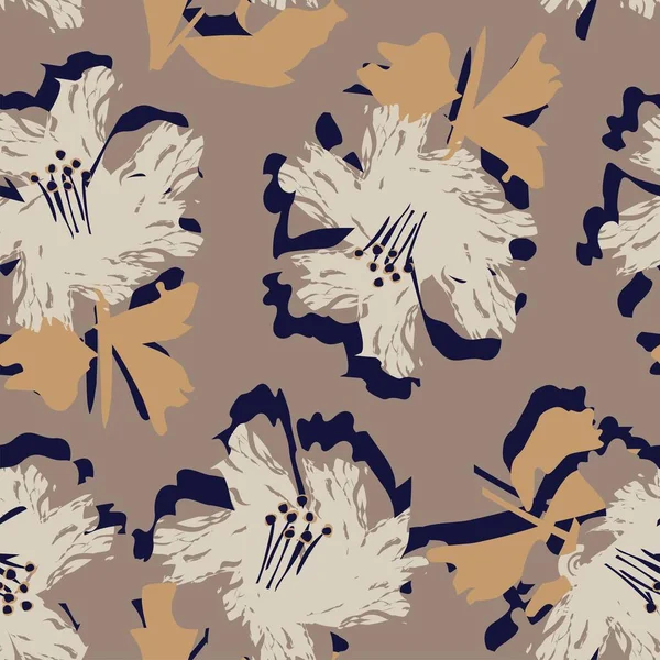 Moda tekstil, grafik, arka plan ve el sanatları için kusursuz desenli fırça darbeleri