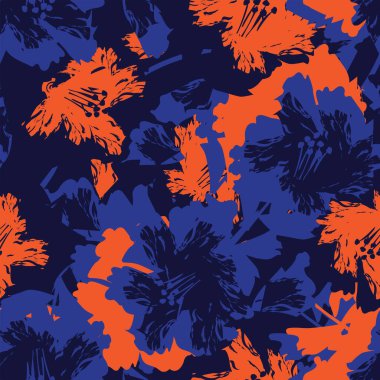 Moda tekstil, grafik, arka plan ve el sanatları için kusursuz desenli fırça darbeleri