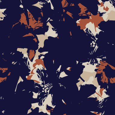 Moda tekstil, grafik, arka plan ve el sanatları için kusursuz desenli fırça darbeleri