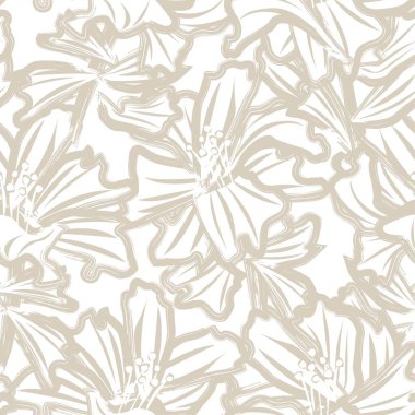 Moda tekstil, grafik, arka plan ve el sanatları için kusursuz desenli fırça darbeleri