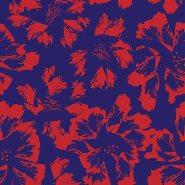 Moda tekstil, grafik, arka plan ve el sanatları için kusursuz desenli fırça darbeleri