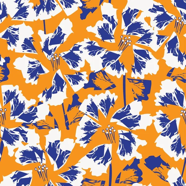 Moda tekstil, grafik, arka plan ve el sanatları için kusursuz desenli fırça darbeleri