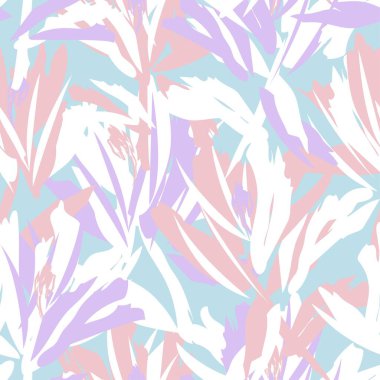 Moda tekstil, grafik, arka plan ve el sanatları için kusursuz desenli fırça darbeleri