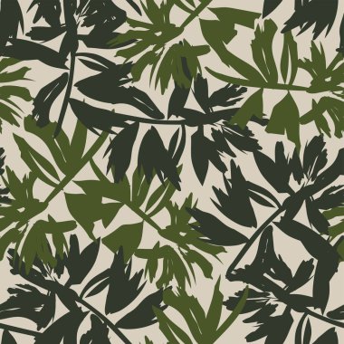 Moda tekstil, grafik, arka plan ve el sanatları için kusursuz desenli fırça darbeleri