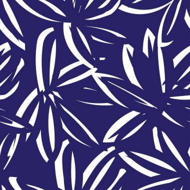 Moda tekstil, grafik, arka plan ve el sanatları için kusursuz desenli fırça darbeleri