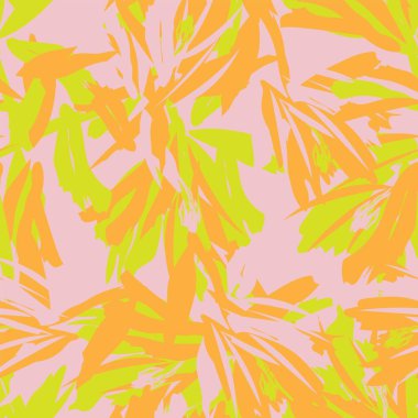 Moda tekstil, grafik, arka plan ve el sanatları için kusursuz desenli fırça darbeleri