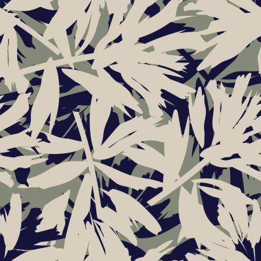 Moda tekstil, grafik, arka plan ve el sanatları için kusursuz desenli fırça darbeleri