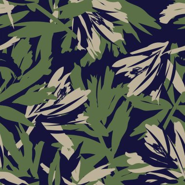 Moda tekstil, grafik, arka plan ve el sanatları için kusursuz desenli fırça darbeleri